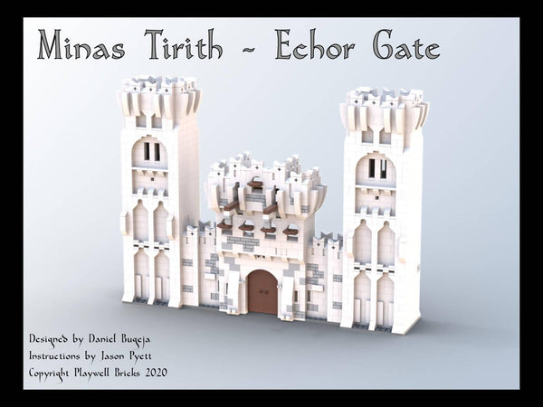 Echor Gate - Rammas Wall - Gondor - BuildaMOC