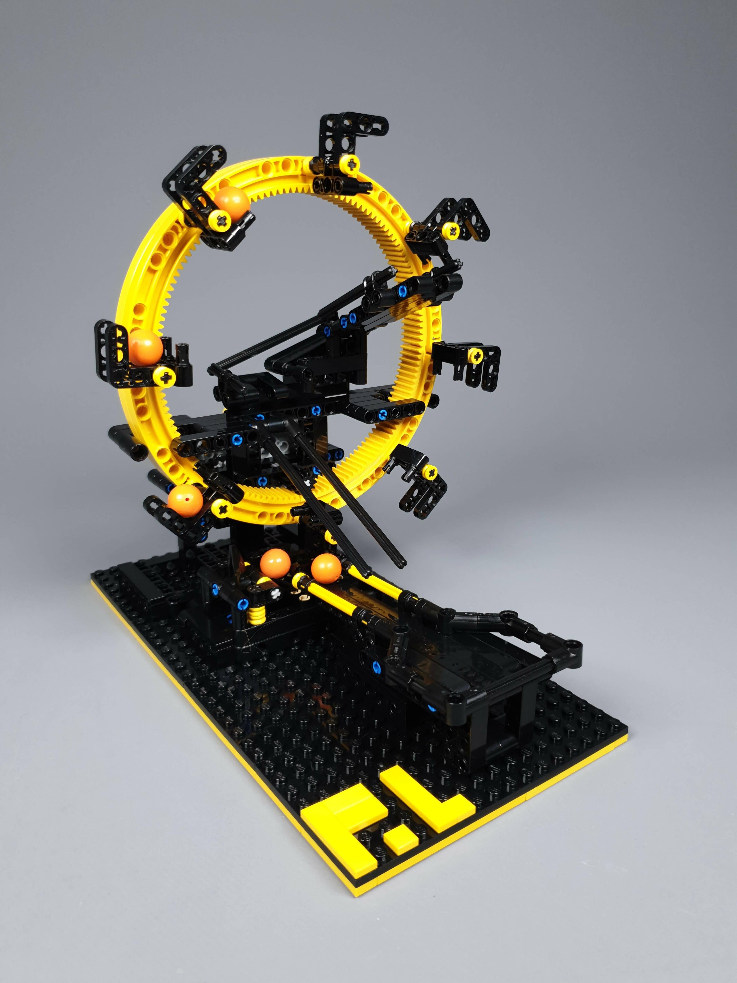 Yellow Wheel - LEGO GBC Power Loop series - #02 - BuildaMOC