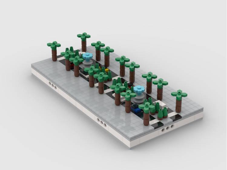 LEGO MOC Modular City Las Vegas  Build from 11 MOCs by gabizon