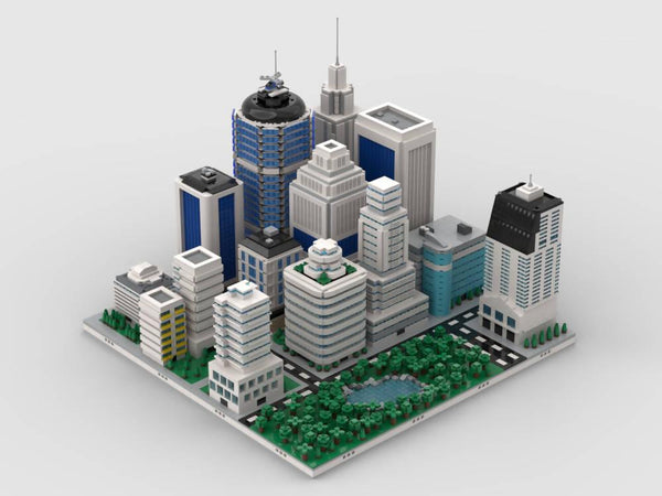 Skyscraper Modular City | build from 14 MOCs - BuildaMOC