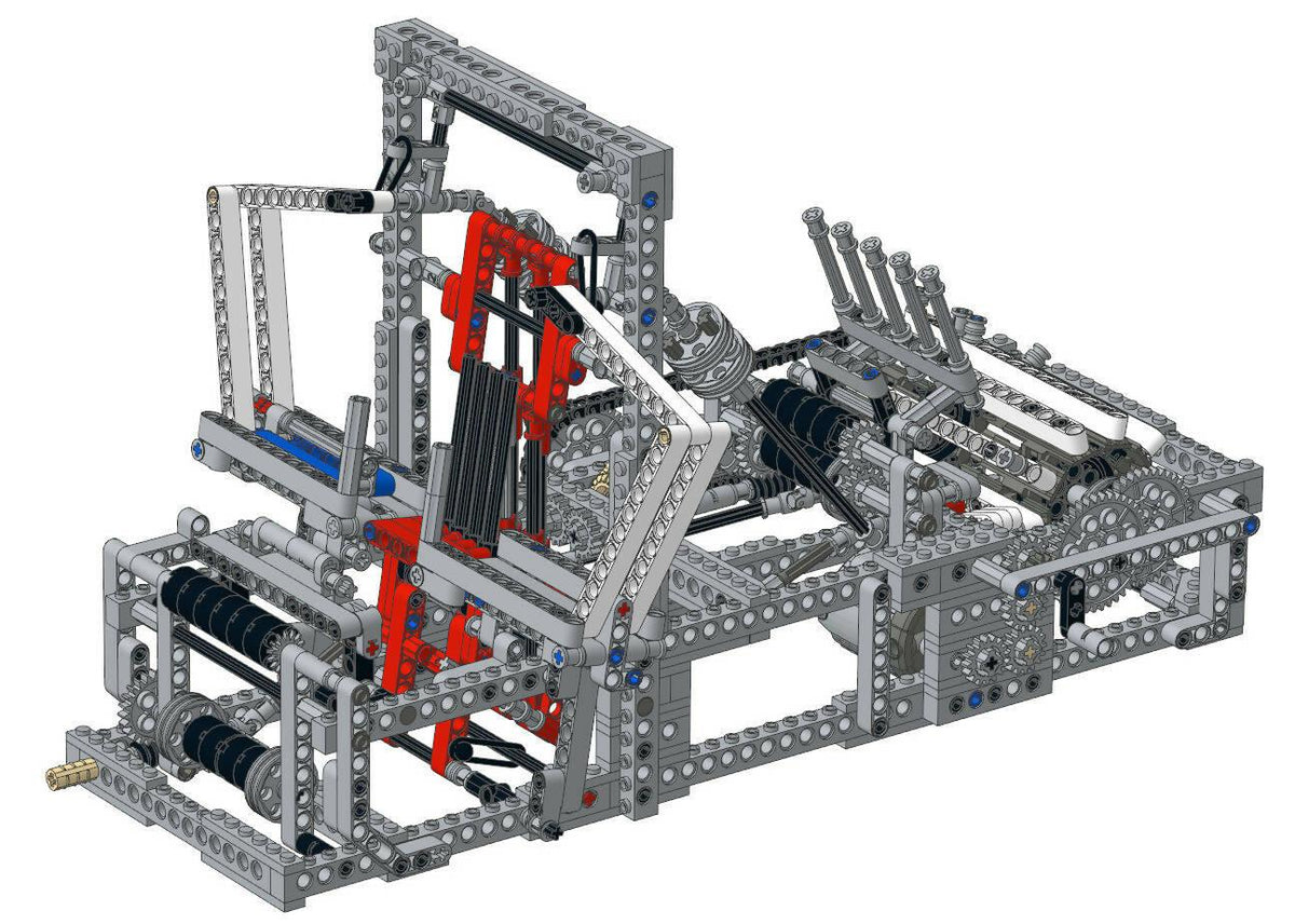 Motorisierter mechanischer Webstuhl  - BuildaMOC