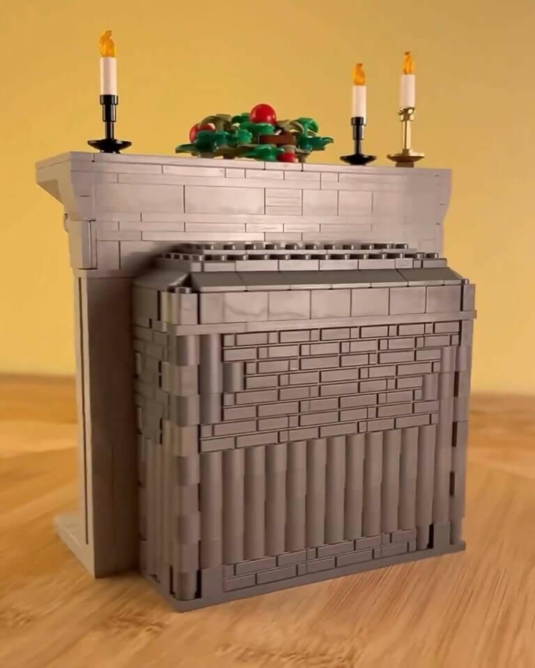 Festive Fireplace, by Zachary Steinman - BuildaMOC