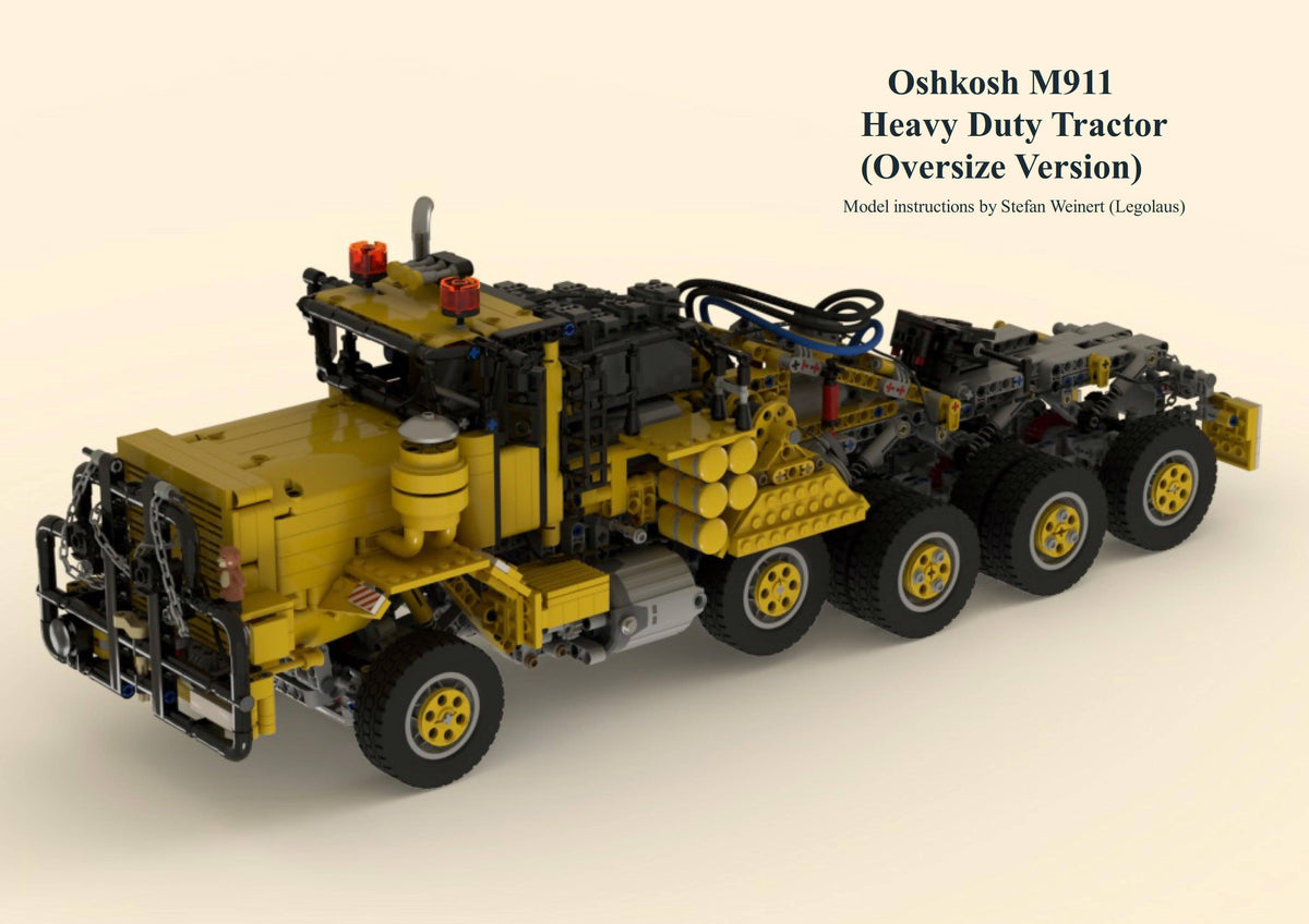 Oshkosh M911 Schwerlasttraktor 10x8 (Übergrößenversion) - BuildaMOC