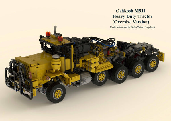 Oshkosh M911 Heavy Duty Tractor 10x8 (Oversize Version) - BuildaMOC