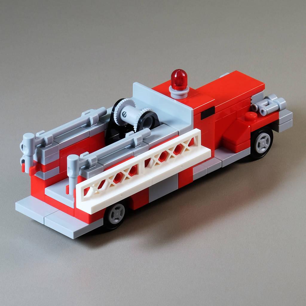 Oldtimer-Feuerwehrauto - BuildaMOC