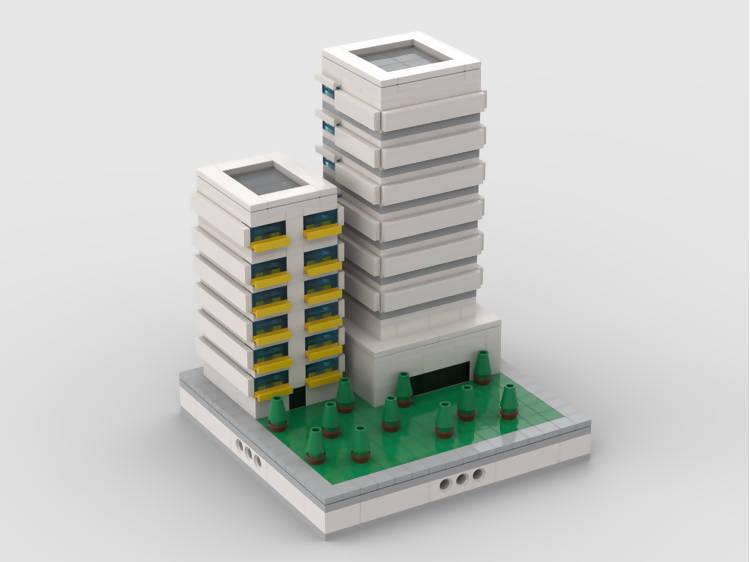 Skyscraper Modular City | build from 14 MOCs - BuildaMOC