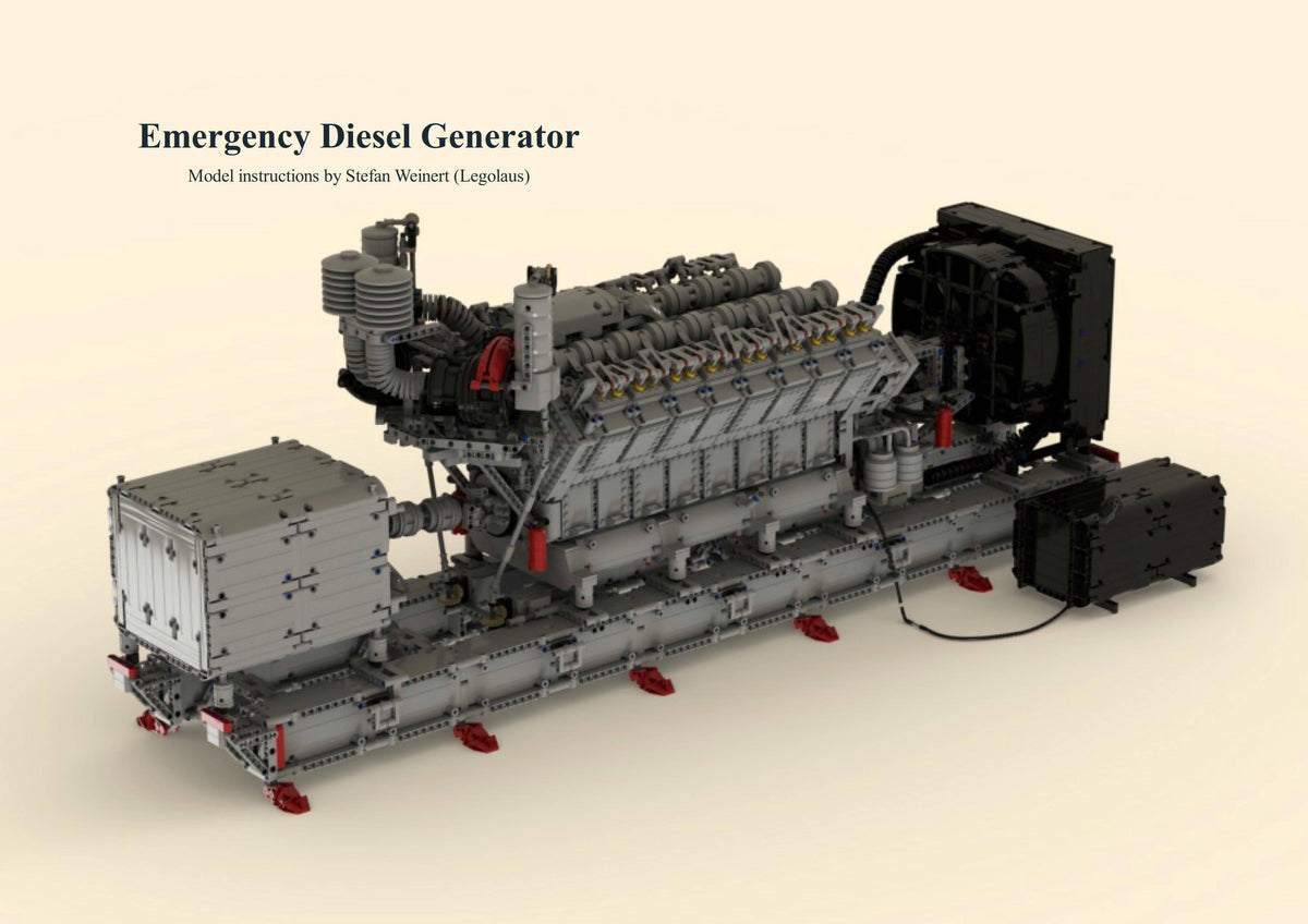 Generador diésel de emergencia V16 - BuildaMOC