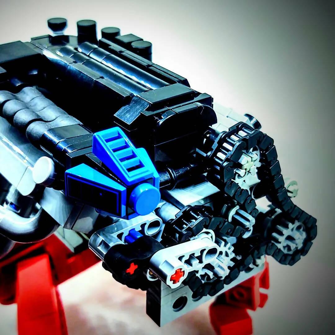 Terminator Engine Blocks Terminator engine with stand for display