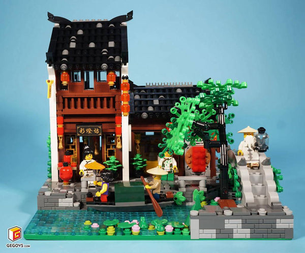 Modular Chinese Lantern Shop & LEGOⓇ Store - BuildaMOC