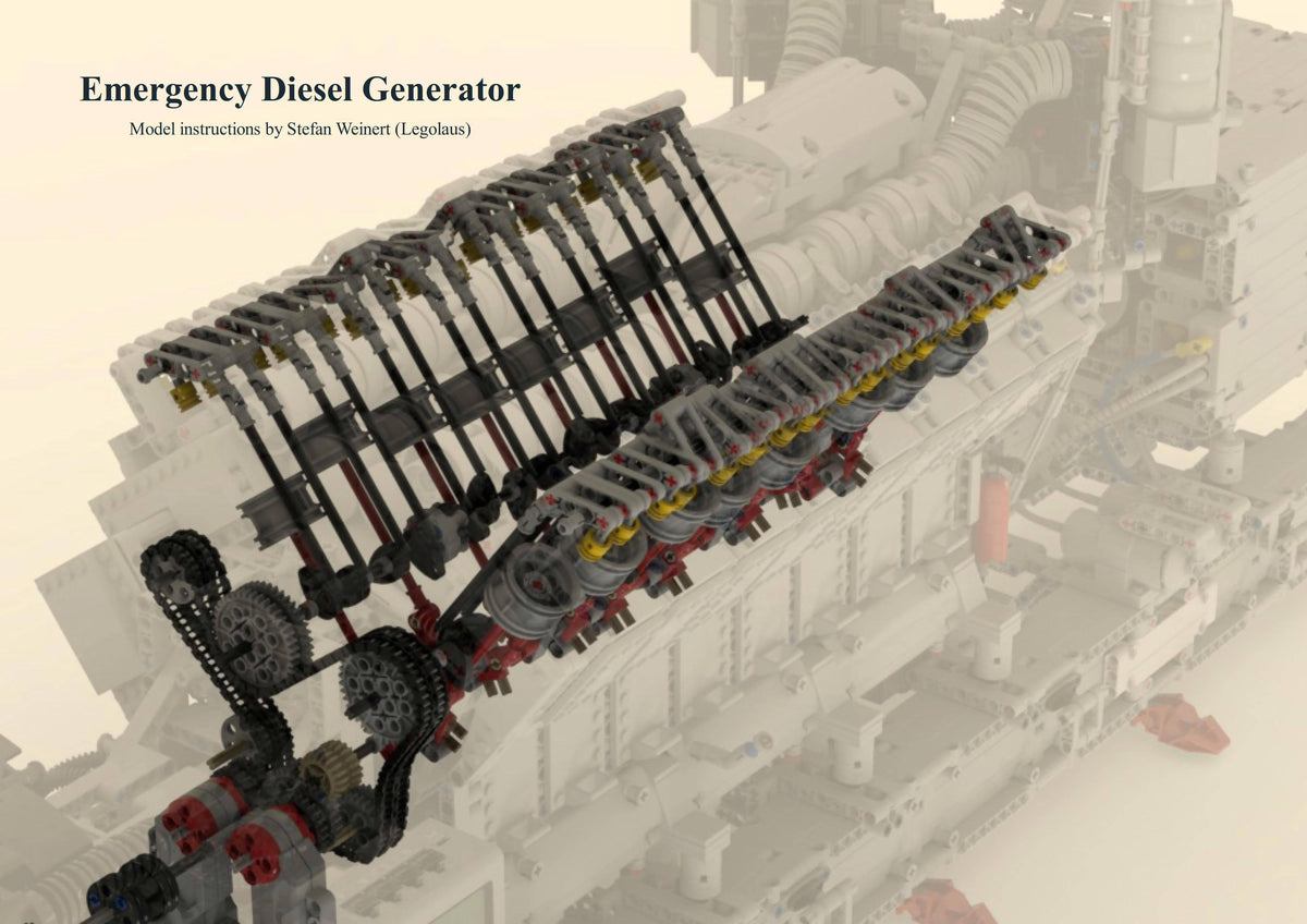 Generador diésel de emergencia V16 - BuildaMOC