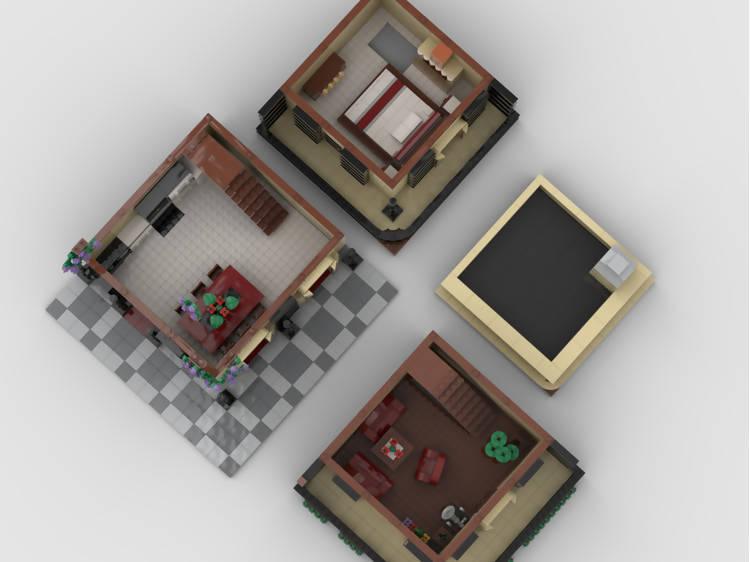 Casa modular italiana - BuildaMOC