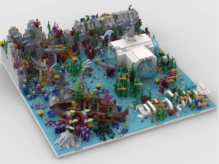 Modularer Ozean | Bau aus 5 MOCs - BuildaMOC