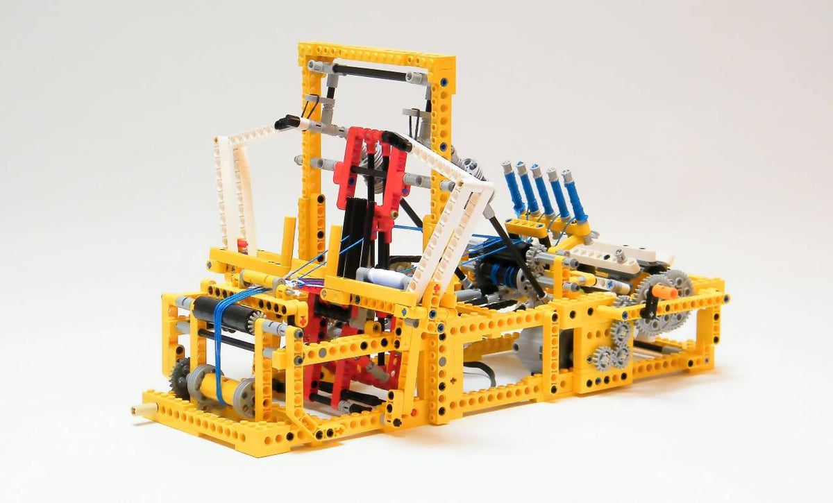 Motorisierter mechanischer Webstuhl  - BuildaMOC