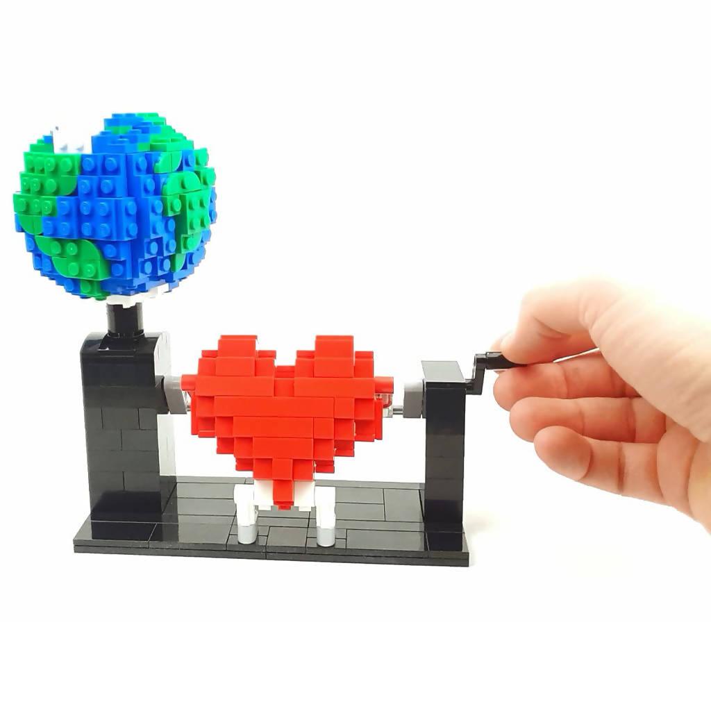 Love Planet, un autómata LEGO de corazón - BuildaMOC