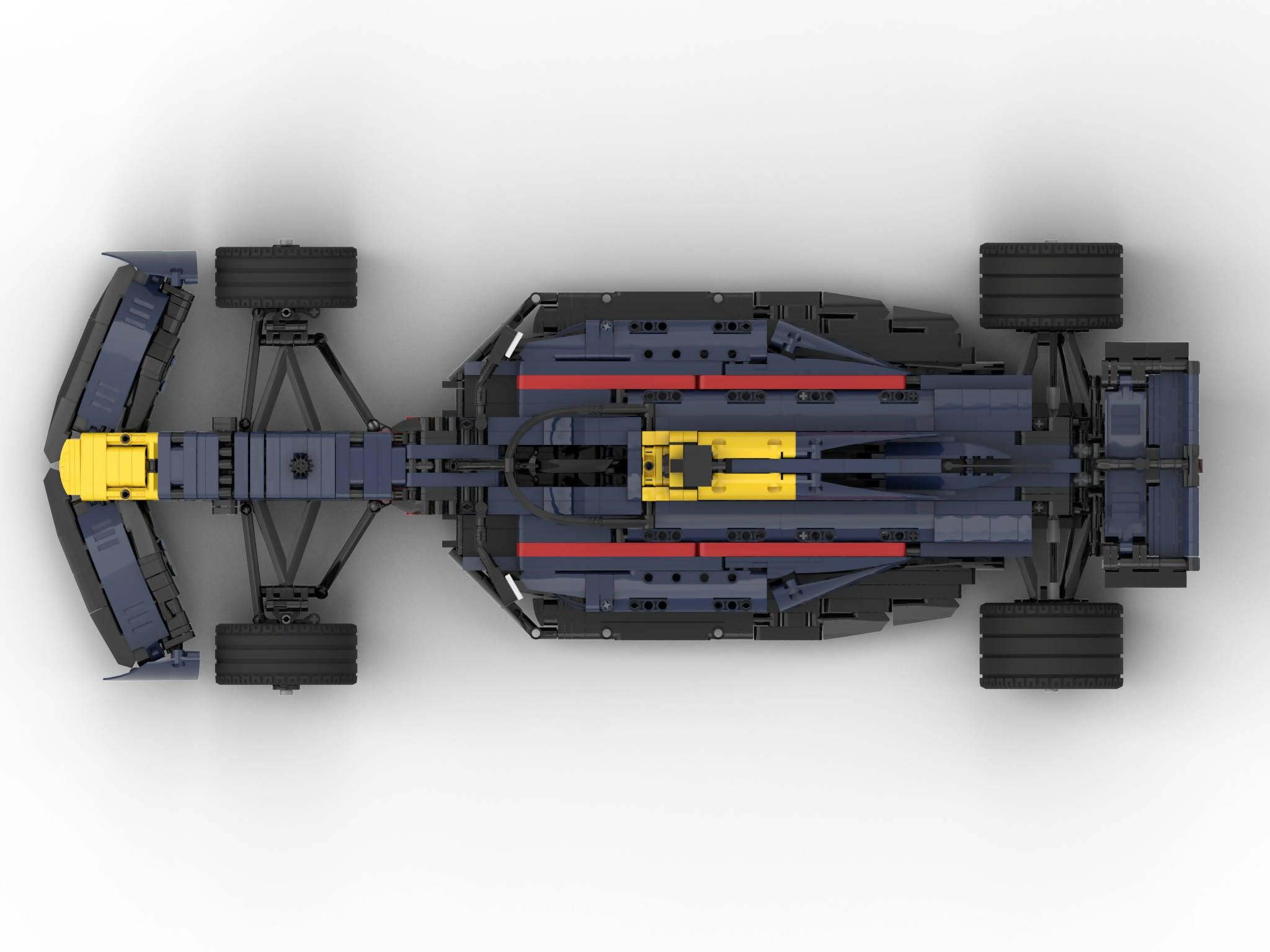 Red / Blue F1 RB18 1:8 Scale - BuildaMOC