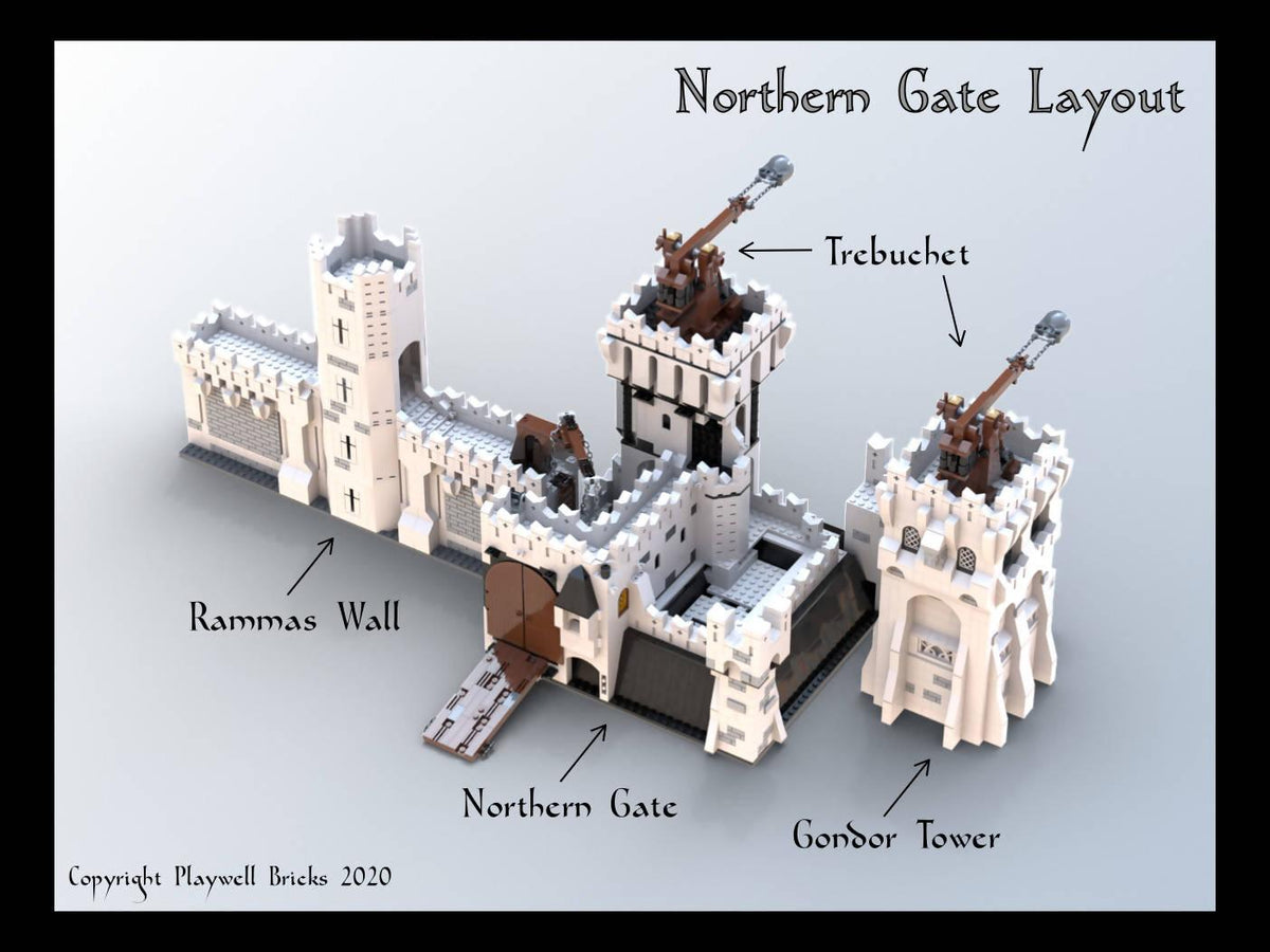 Nördliches Tor – Rammas Echor – Gondor - BuildaMOC