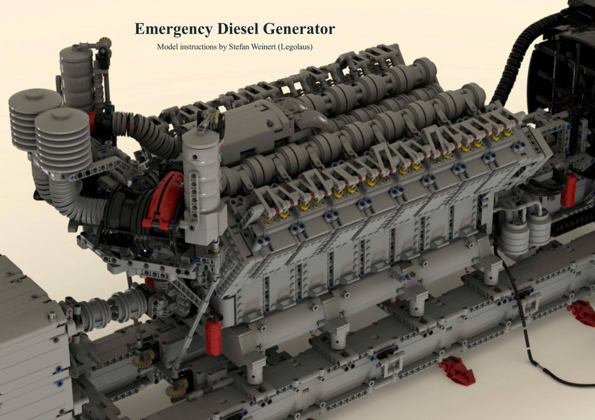 Generador diésel de emergencia V16 - BuildaMOC