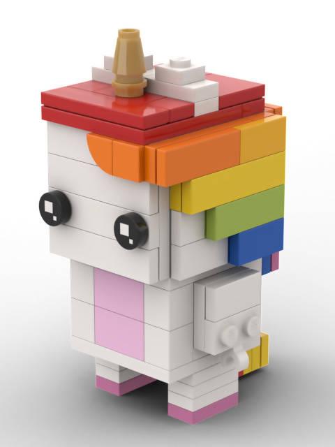 Unicorn with rainbow – BuildaMOC