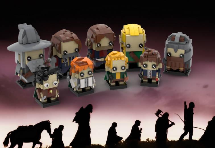 LOTR Brickheadz - Fellowship of the Ring - BuildaMOC