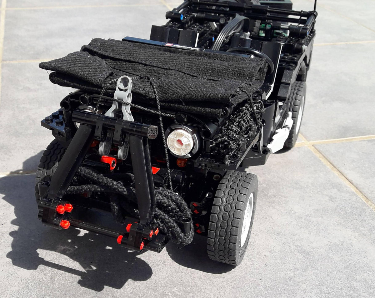 Jeep Willys (Militärversion) mit Anhänger - BuildaMOC