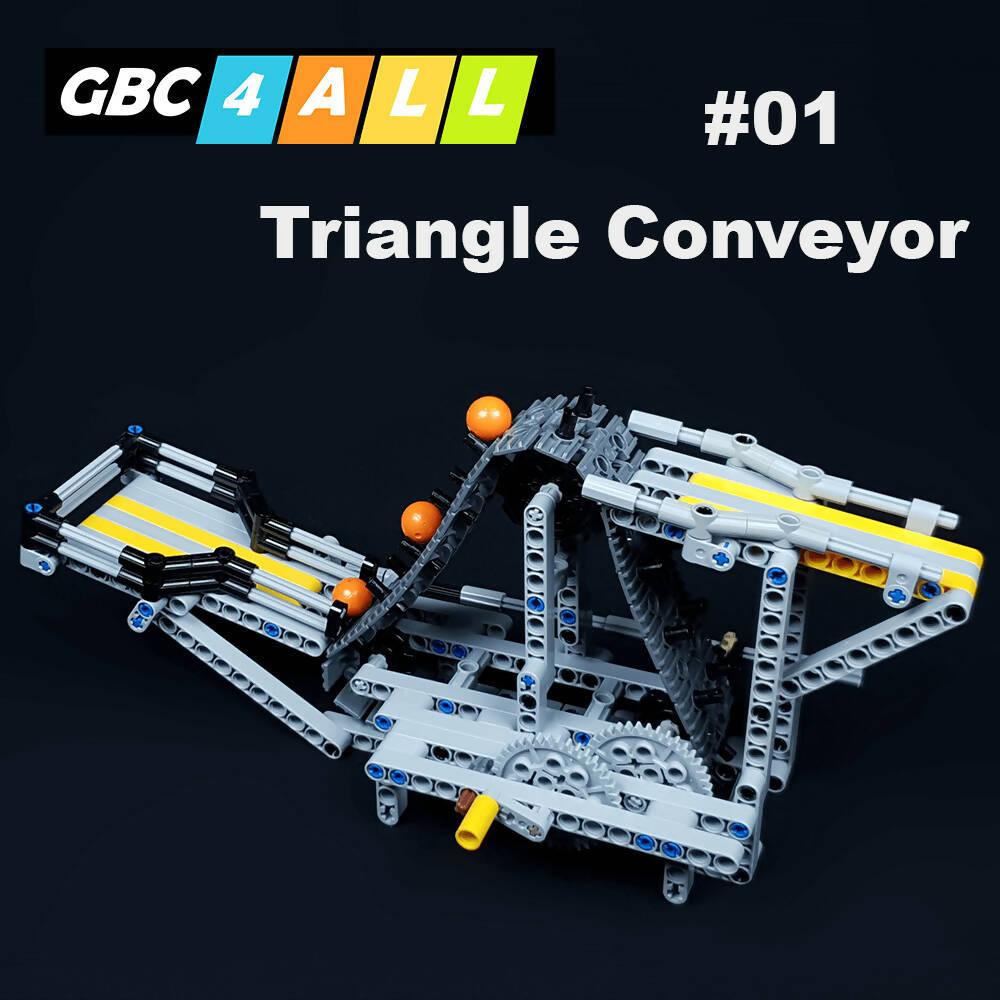 Triangle Conveyor - LEGO GBC4ALL series - #01 BuildaMOC