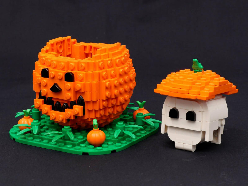  Halloween Block Brick Builder Head Pumpkin Ghost