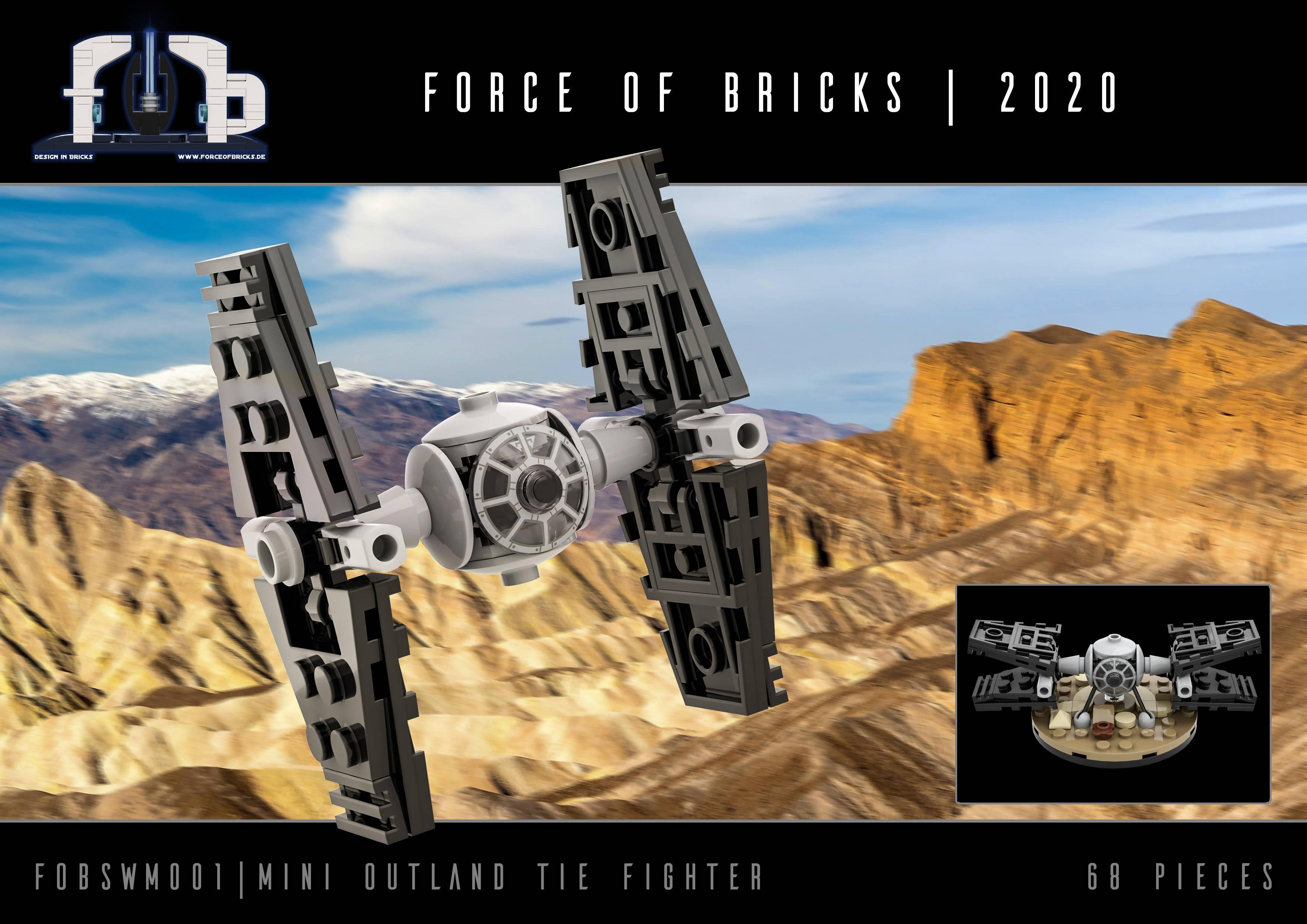 Mini Outland TIE Fighter - BuildaMOC