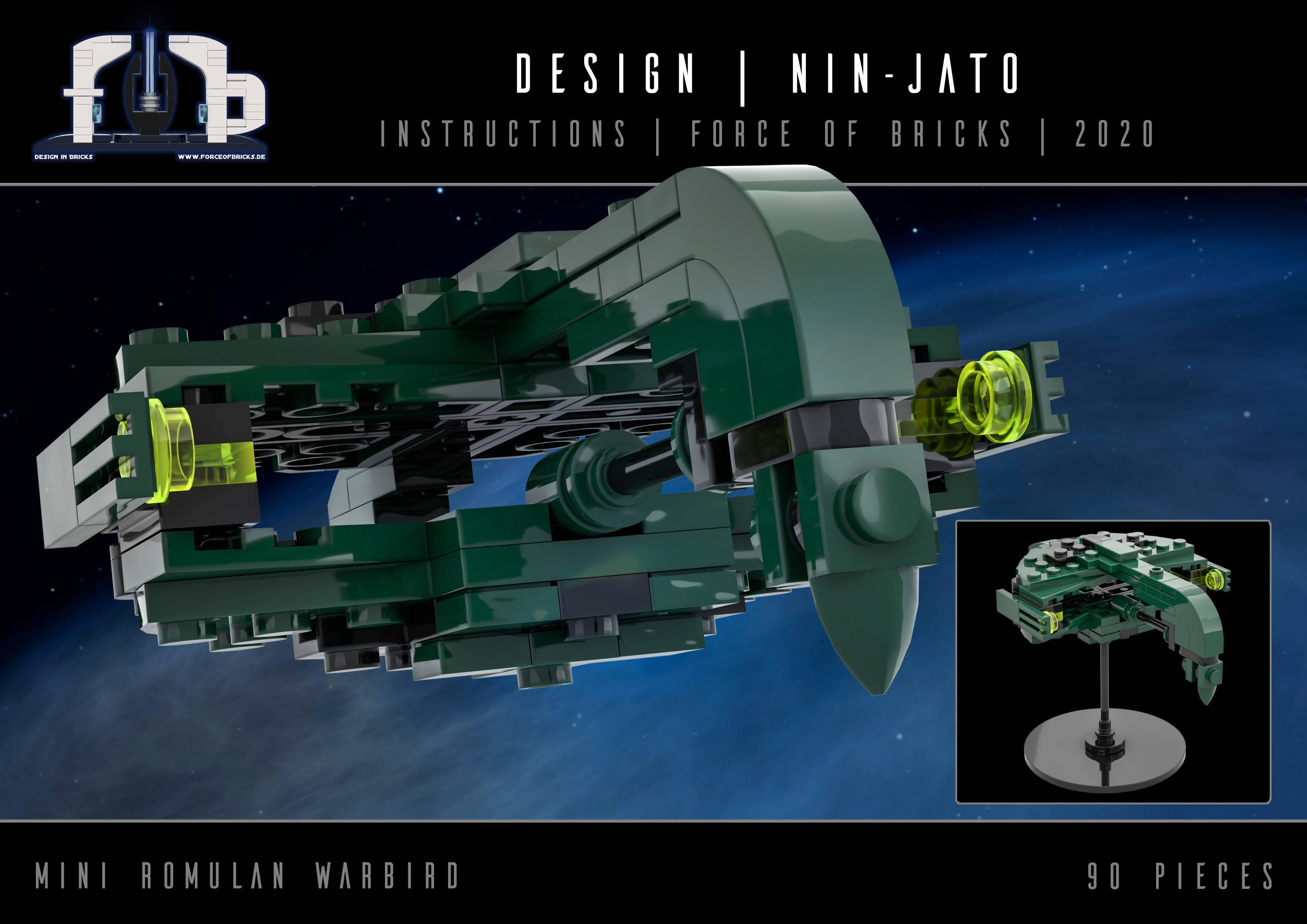 Mini Romulan Warbird - BuildaMOC