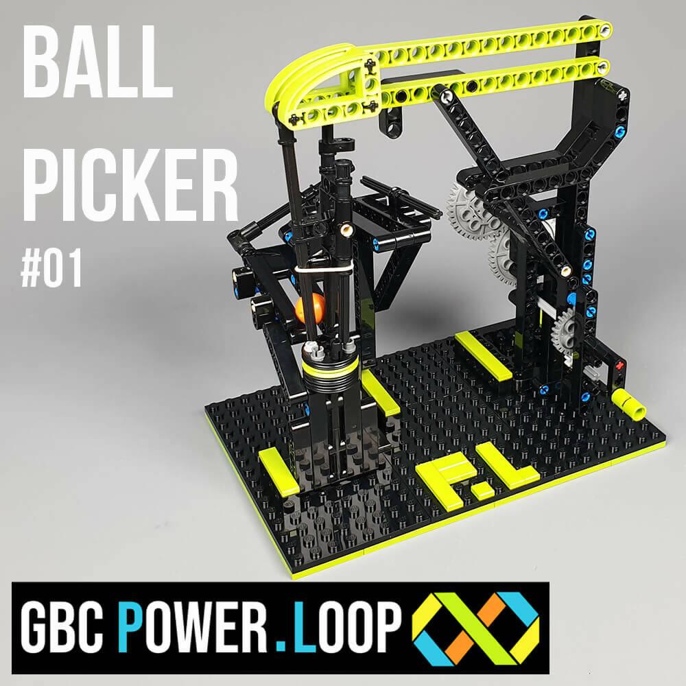 Ball Picker - LEGO GBC Power Loop series - #01 - BuildaMOC