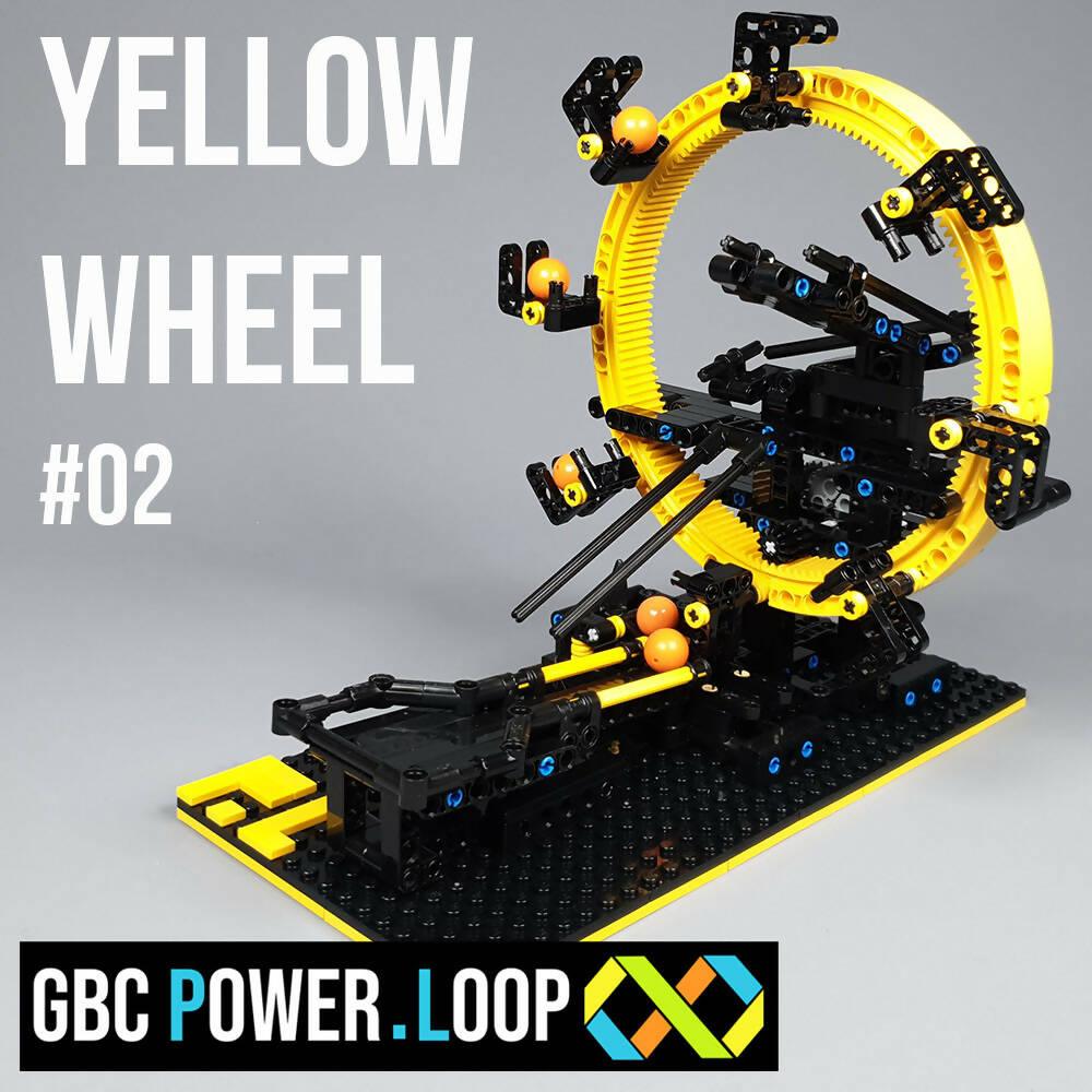 Yellow Wheel - LEGO GBC Power Loop series - #02 - BuildaMOC