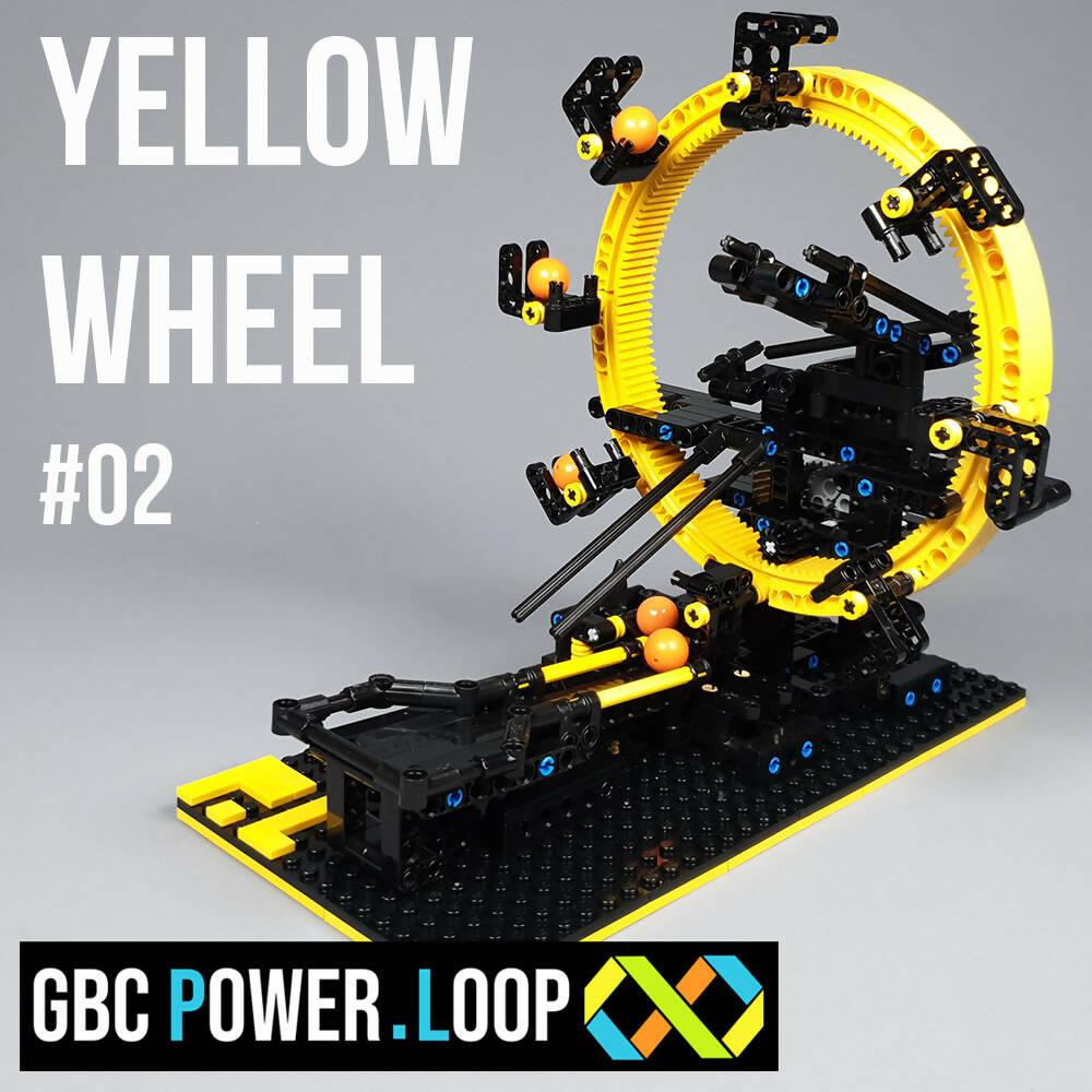 Rueda amarilla - Serie LEGO GBC Power Loop - #02 - BuildaMOC