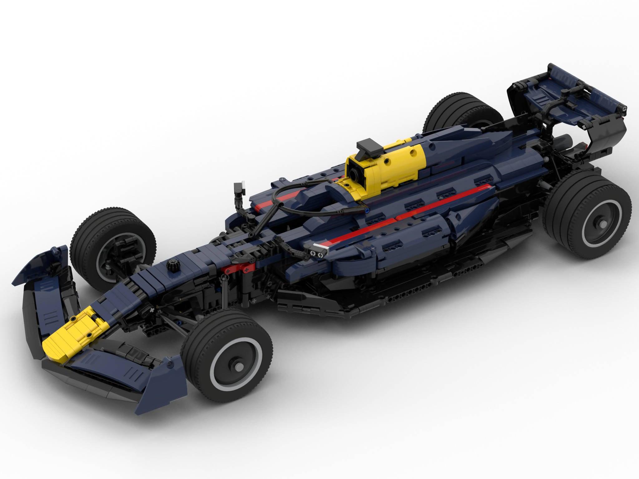 Red / Blue F1 RB18 1:8 Scale – BuildaMOC