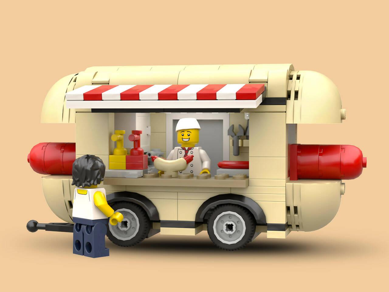 Hotdog Trailer - BuildaMOC