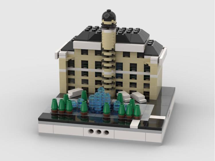 Lego City LV Store Mini Modular Building Unofficial Set - Speed Build 