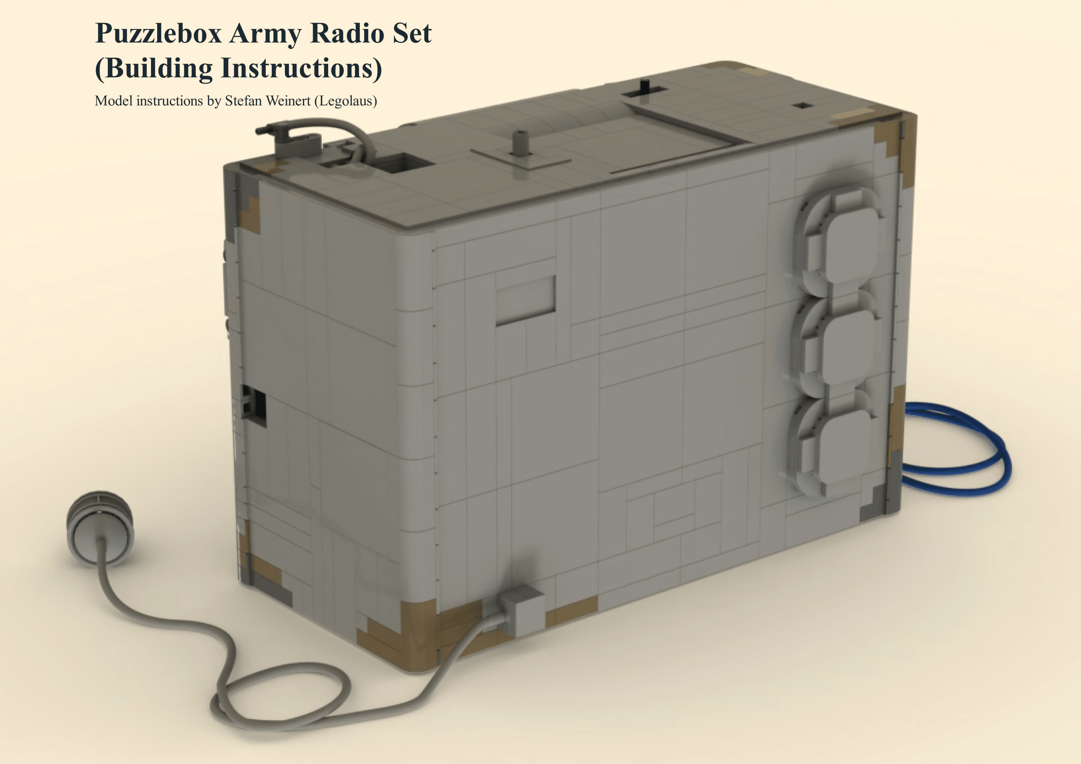 Puzzle Box Army Radio Set - BuildaMOC