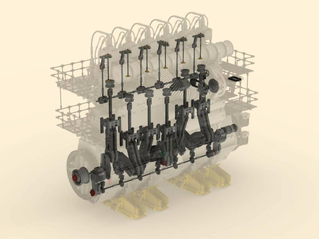 2-Stroke Marine Diesel Engine - BuildaMOC