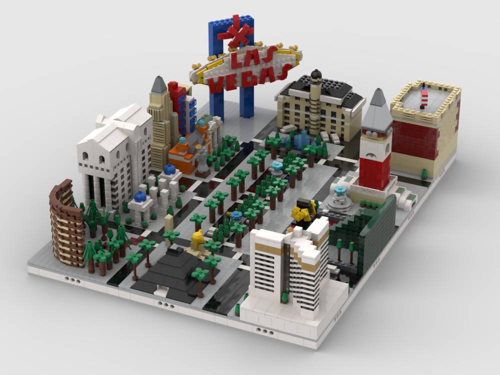 Modular City Las Vegas | Build from 11 MOCs - BuildaMOC