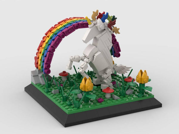 Unicorn with rainbow - BuildaMOC