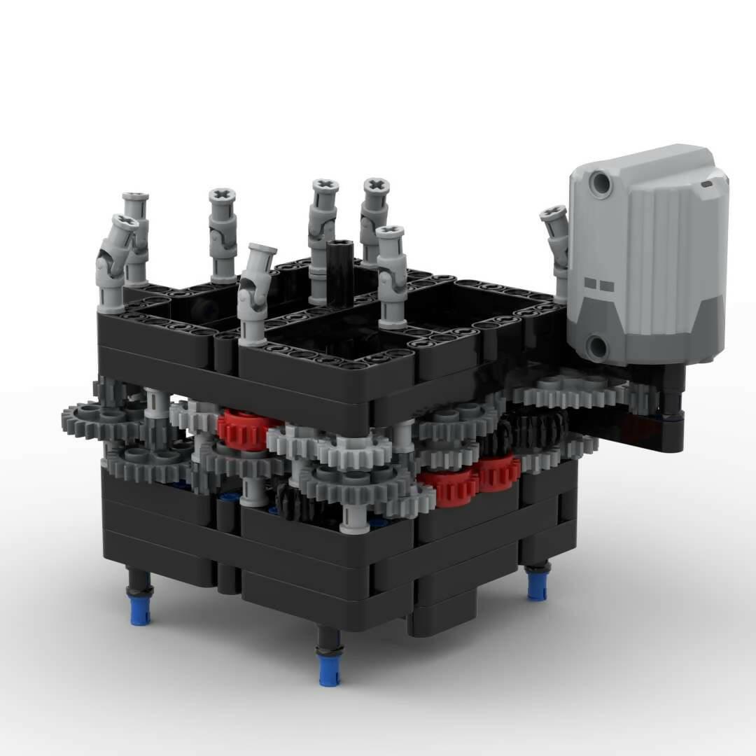 Sistema solar mecánico motorizado de 8 planetas - BuildaMOC
