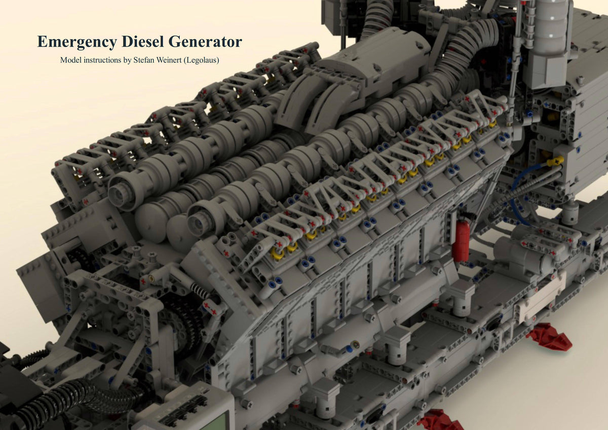 Generador diésel de emergencia V16 - BuildaMOC