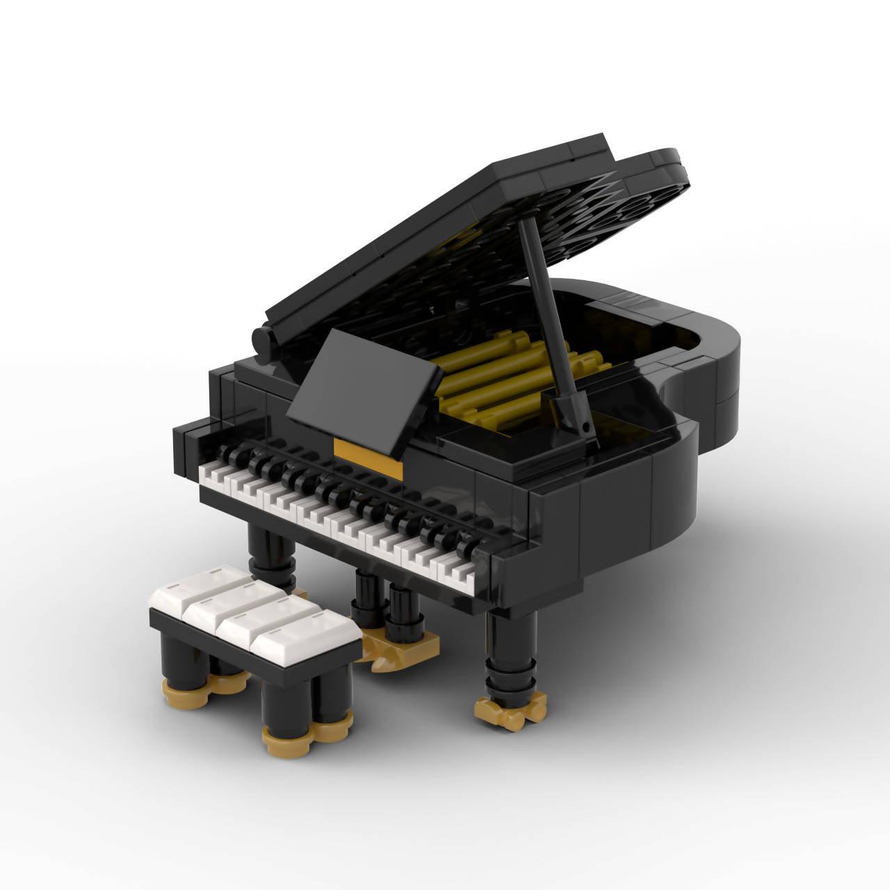 Micro Grand Piano - BuildaMOC