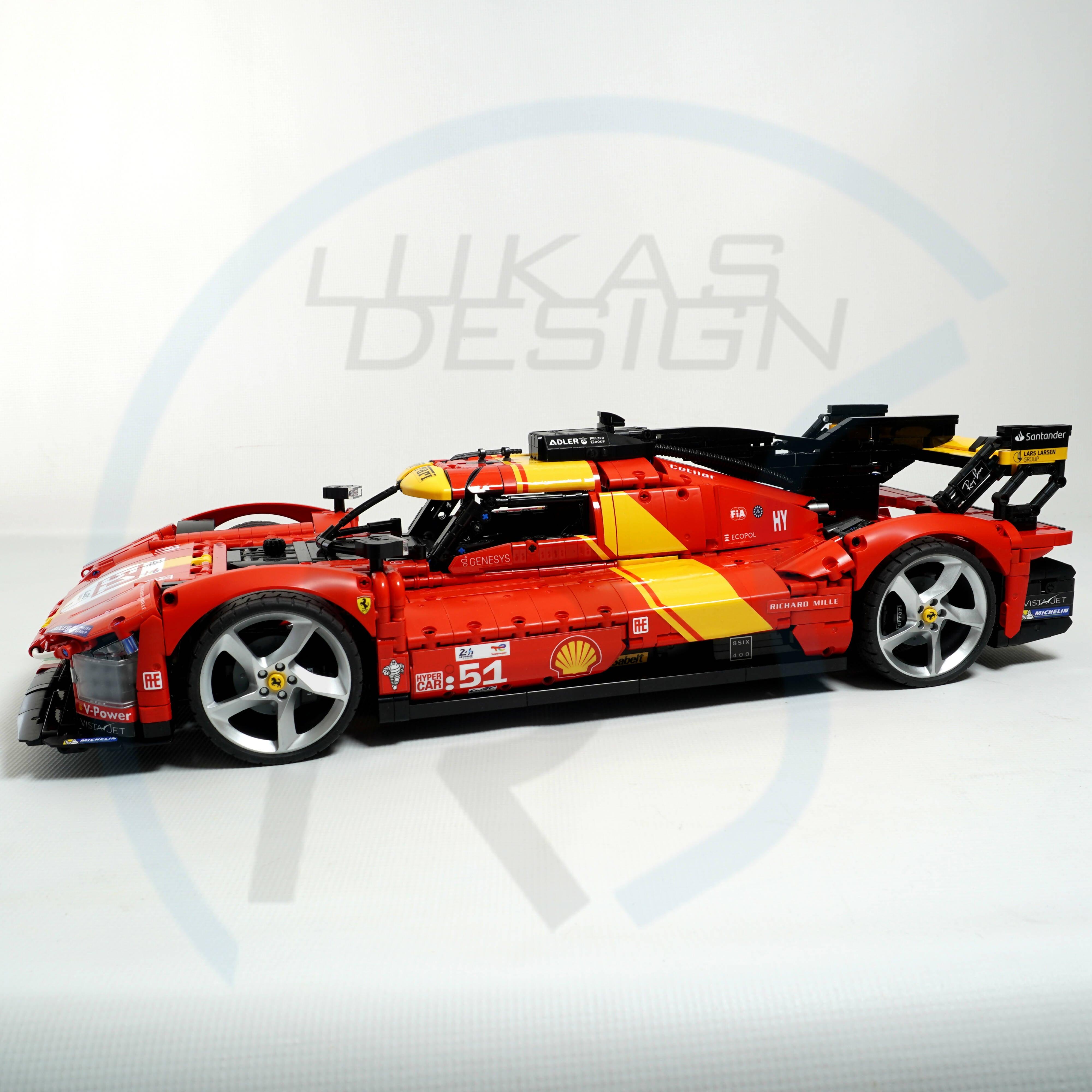 Ferrari Hypercar 499P 1:8 Scale - BuildaMOC