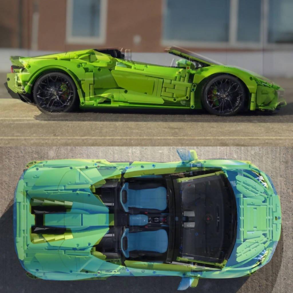 Huracan Evo Spyder - Paquete de piezas adicionales del 42115 Sián - BuildaMOC
