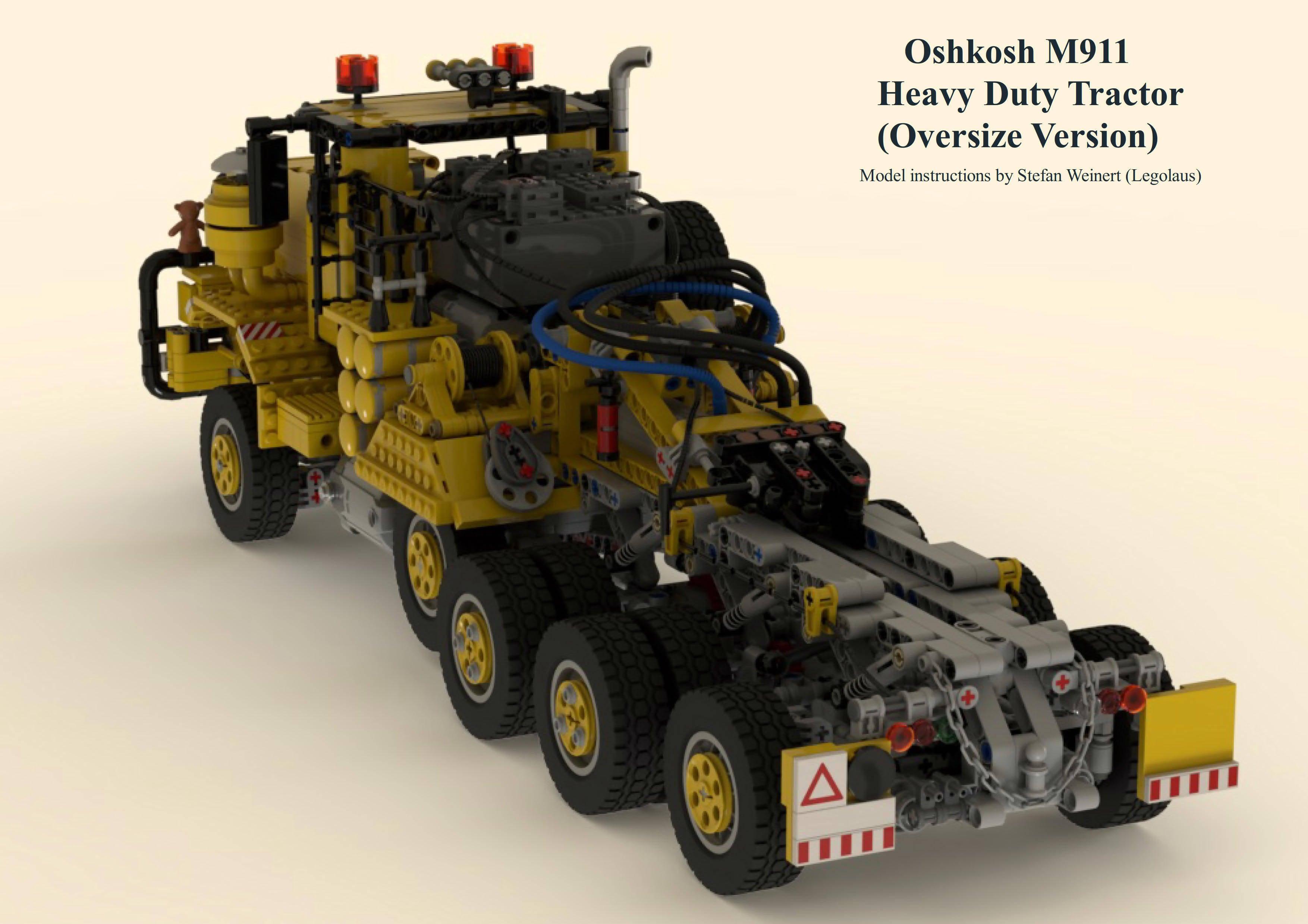 Oshkosh M911 Heavy Duty Tractor 10x8 (Oversize Version) - BuildaMOC