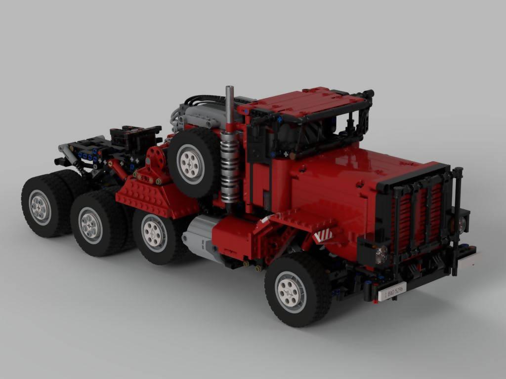 Oshkosh M911 Heavy-Duty Tractor (Red Version) - BuildaMOC