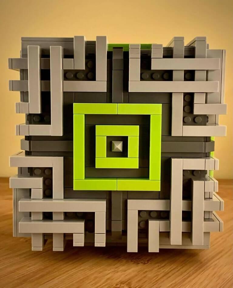 Celtic Art Deco Cube, by Zachary Steinman - BuildaMOC