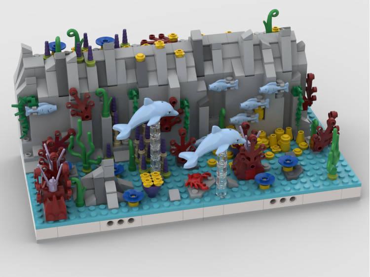 Modularer Ozean | Bau aus 5 MOCs - BuildaMOC