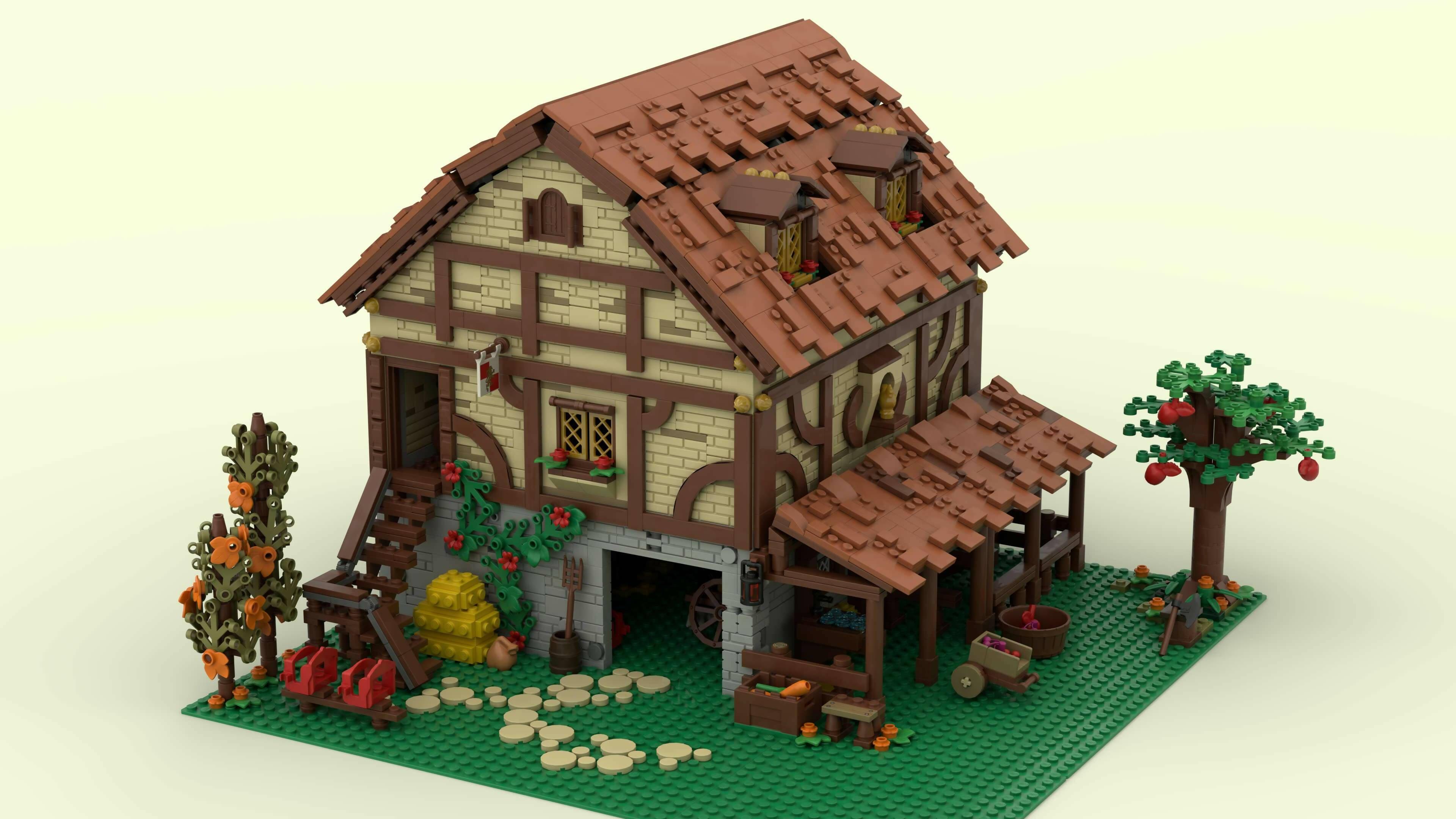 Medieval Stables - BuildaMOC