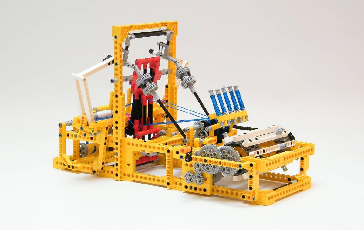Motorisierter mechanischer Webstuhl  - BuildaMOC
