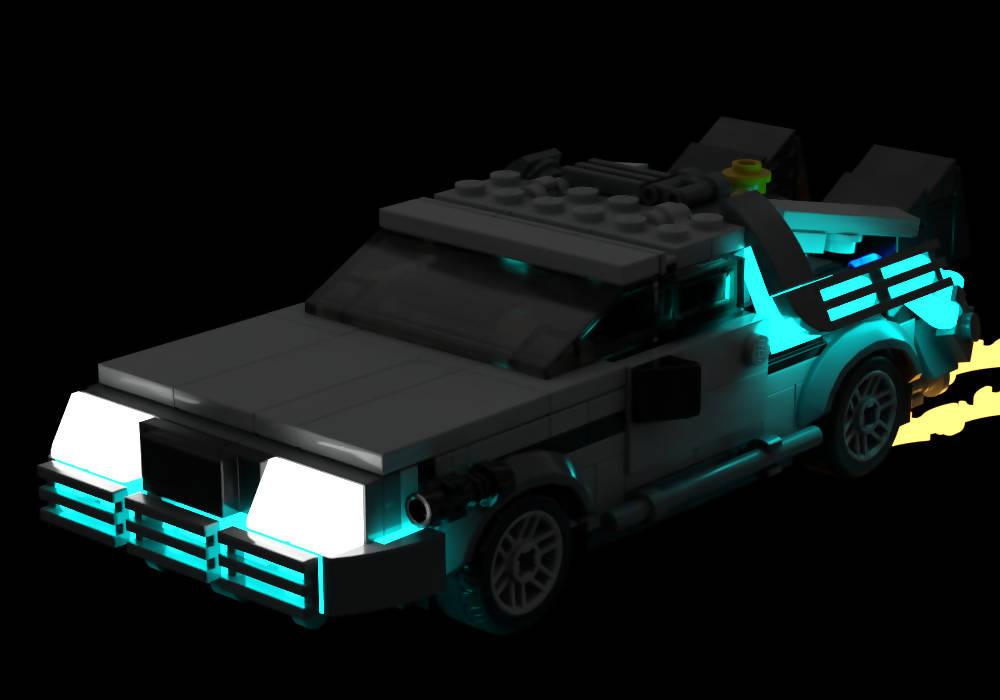 Máquina del tiempo Delorean - BuildaMOC